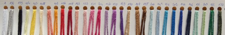 Métier d'Antan: coloris coton épais pour ceintures et écharpes