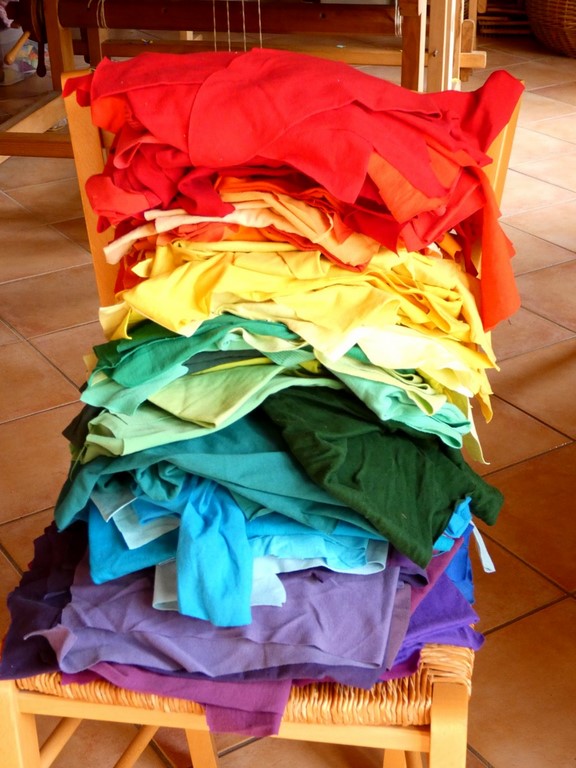 Métier d'Antan: Tapis en t-shirt coton recyclé