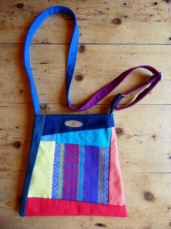 Sac tissé + jeans recyclé Métier d'antan: Sac tissé + jeans recyclé