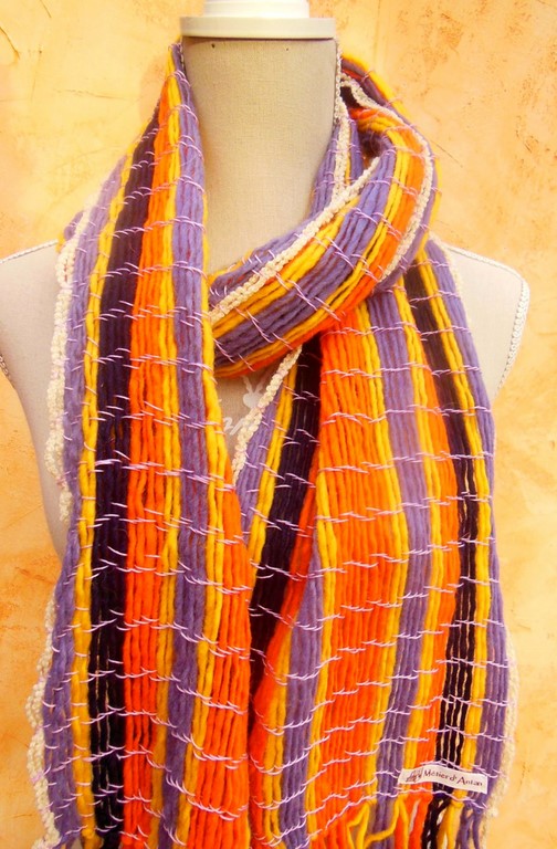 Métier d'Antan: écharpe en laine