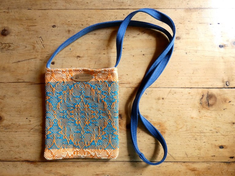 Métier d'antan: Sac tissé + jeans recyclé