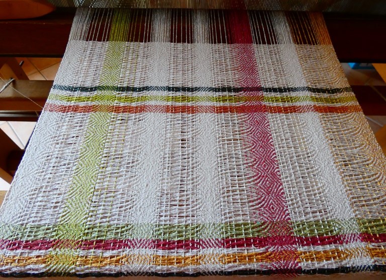 Echarpe tissée en soie sauvage Métier d'Antan: Echarpe tissée en soie sauvage