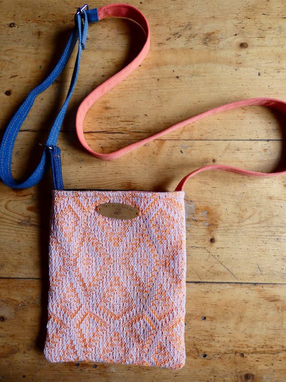 Métier d'antan: Sac tissé + jeans recyclé