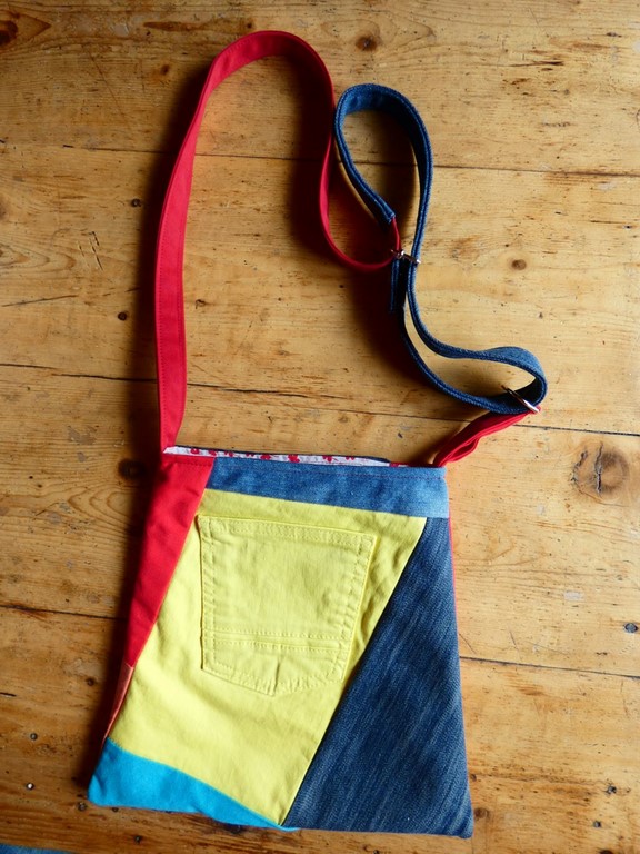Sac tissé + jeans recyclé Métier d'antan: Sac tissé + jeans recyclé