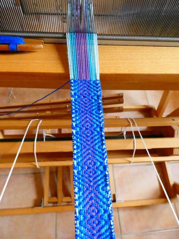 Métier d'Antan: Ceinture tissée en coton