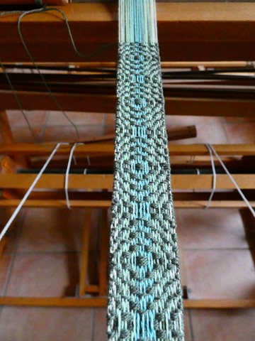 Métier d'Antan: Ceinture tissée en coton