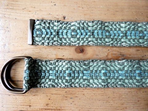 Métier d'Antan: Ceinture tissée en coton
