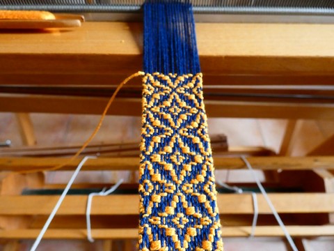 Métier d'Antan: Ceinture tissée en coton