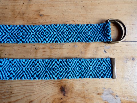 Métier d'Antan: Ceinture tissée en coton